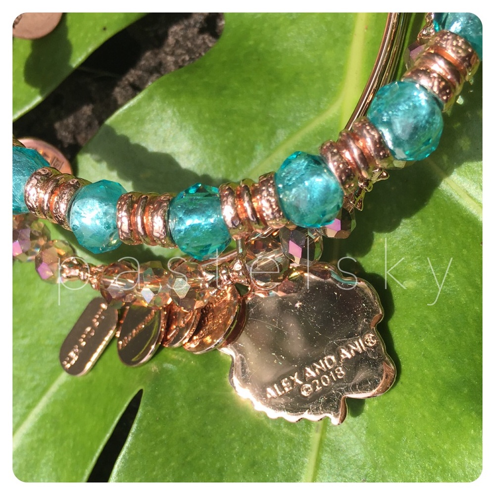 🆕 ALEX & ANI hawaii lei aloha bangle set LIMITED - Picture 3 of 7
